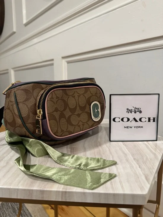 Coach Bag Court Signature Small Belt Bag - Picture 1 of 17